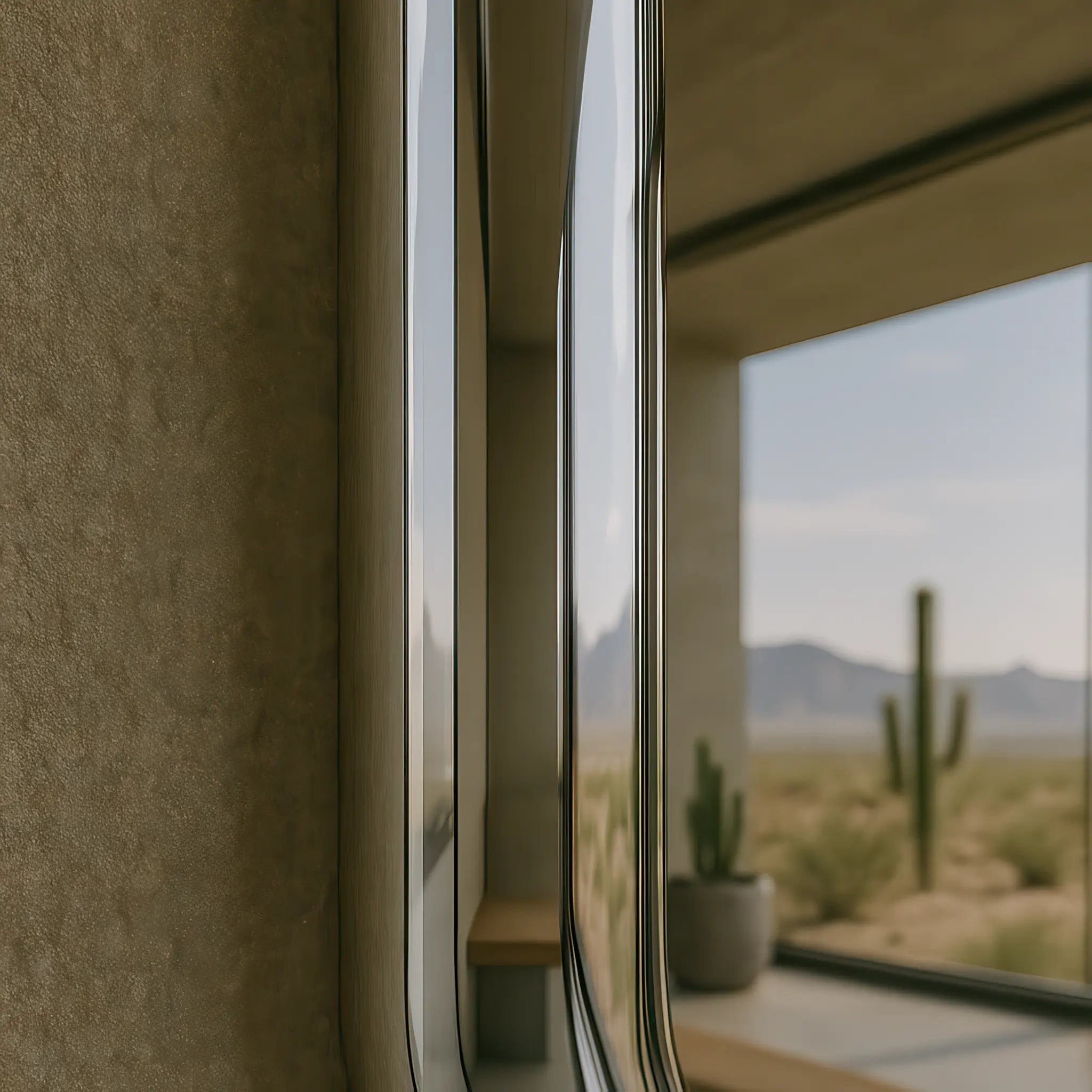 Chrome Pill Mirror