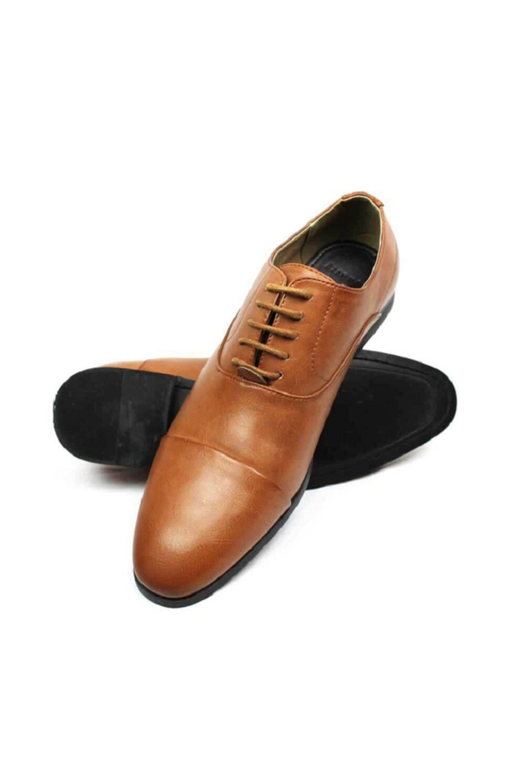 Cognac Cap Toe Dress Shoes