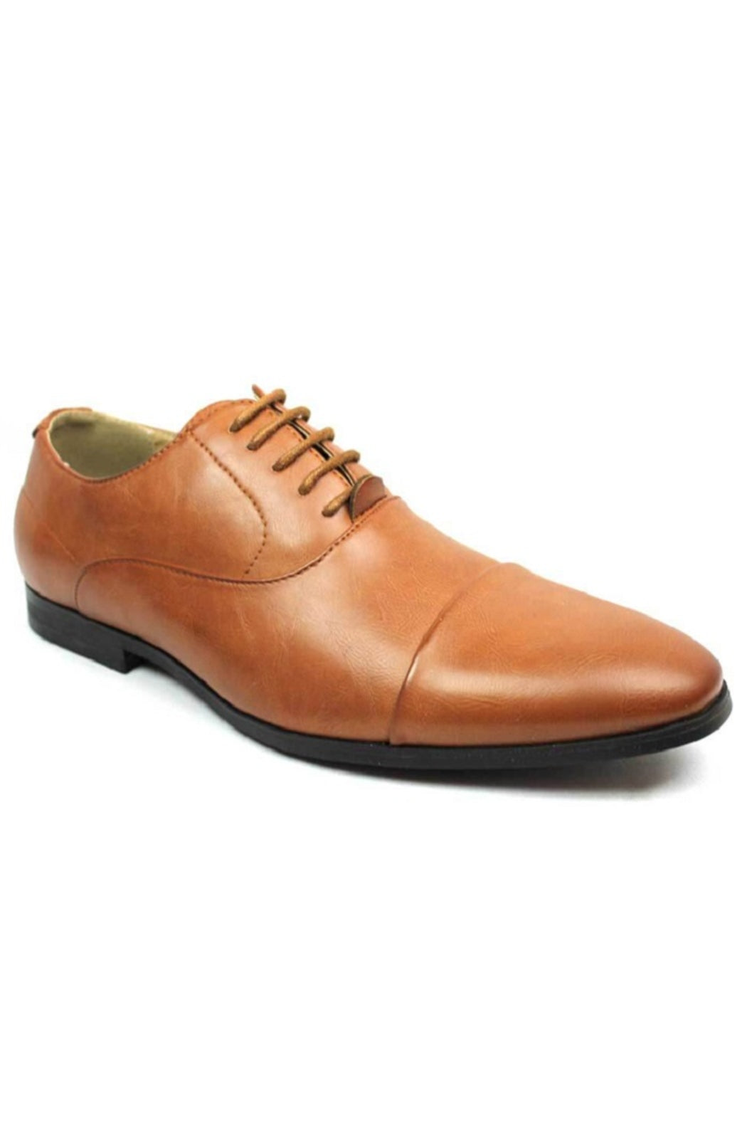 Cognac Cap Toe Dress Shoes