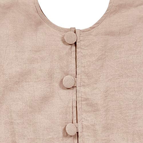 Handmade Concentric Nailhead Circles Linen Christmas Tree Skirt Natural 60" Arcadia Home