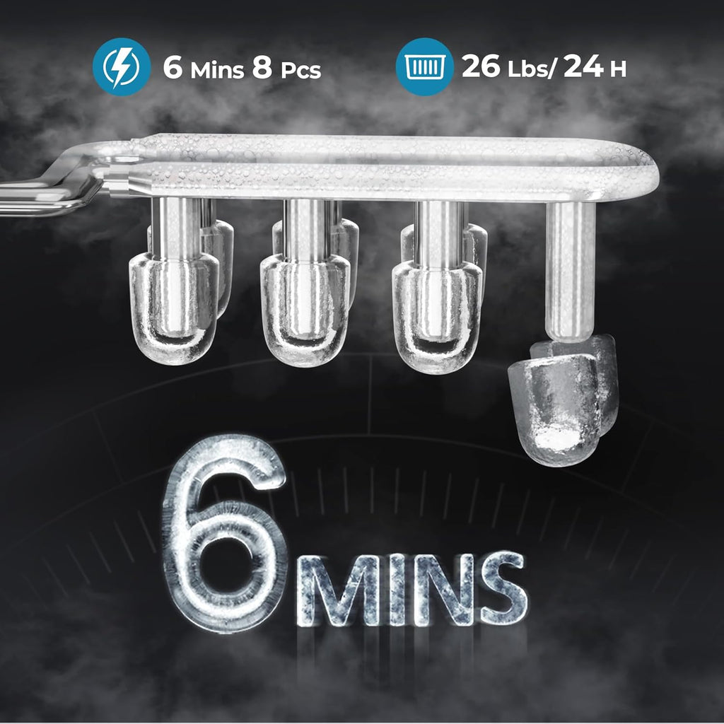 Countertop Ice Maker, 26 lbs/Day ice Production 58012RIM0