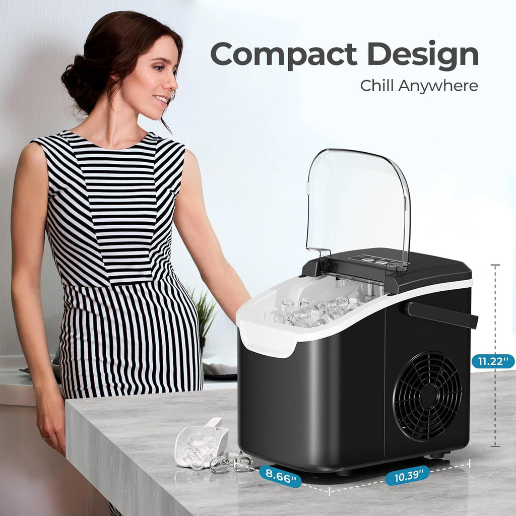 Countertop Ice Maker, 26 lbs/Day ice Production 58012RIM0