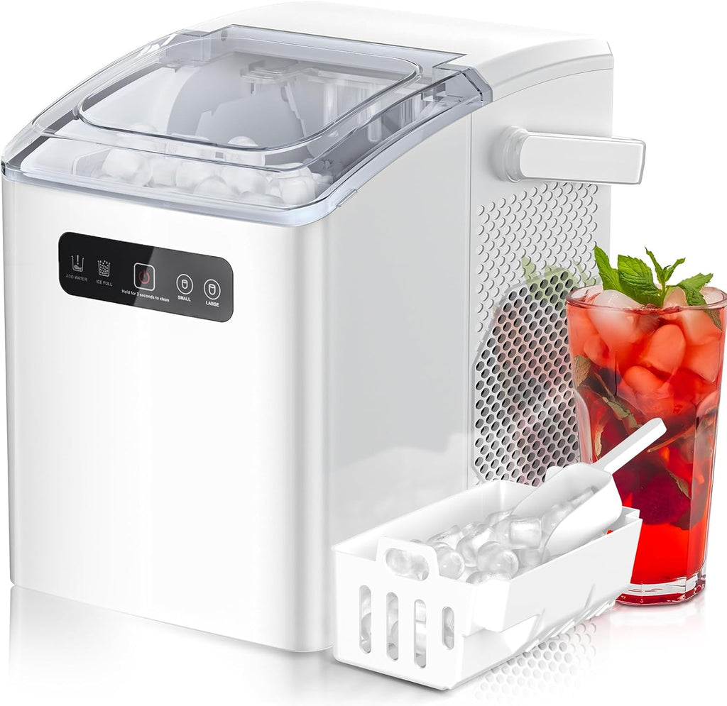 Countertop Ice Maker,Portable Ice Machine with Handle,for Home/Kitchen/Camping/RV Z3424-BLACK