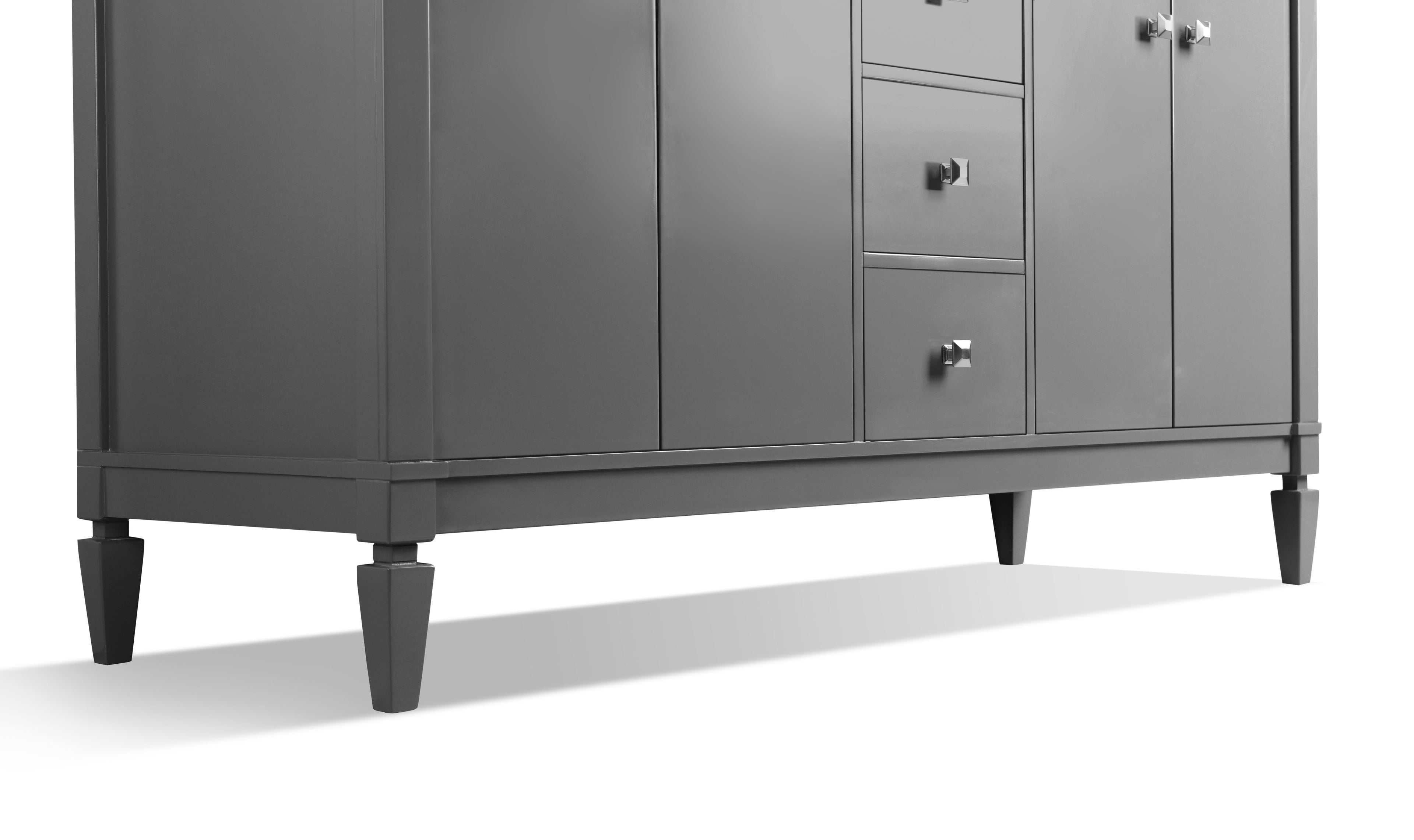 Kayleigh Bathroom Vanity with Sink and Carrara White Marble Top Cabinet Set