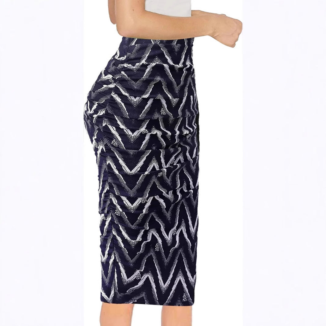 Sexy Leopard Print High Waist Skirt - Sheath Design