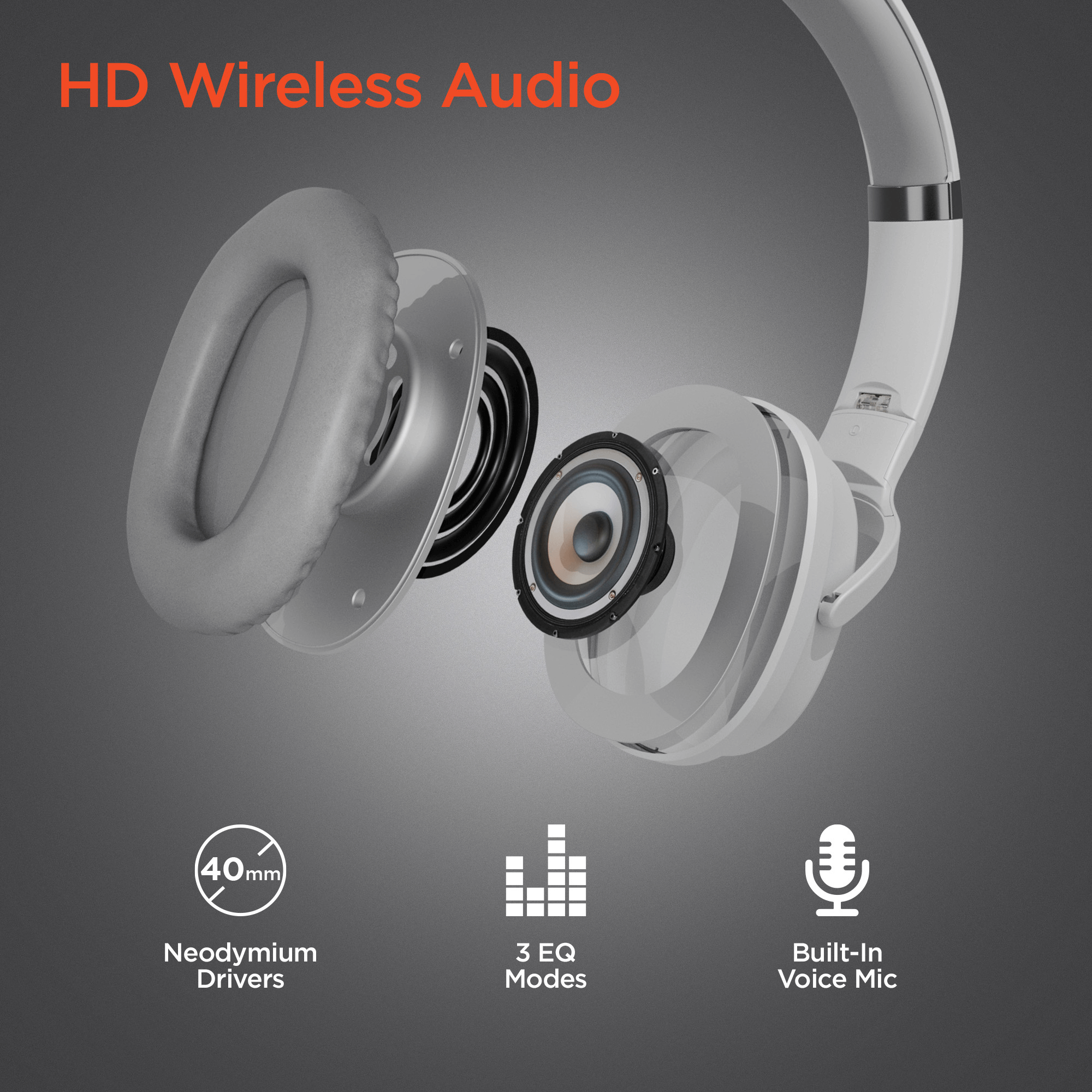 HyperGear Flip 2-in-1 Headphones Plus Speaker