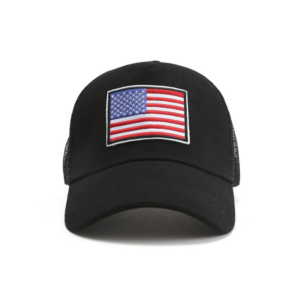 JupiterGear American Flag Trucker Hat with Adjustable Strap | Breathable & Unisex