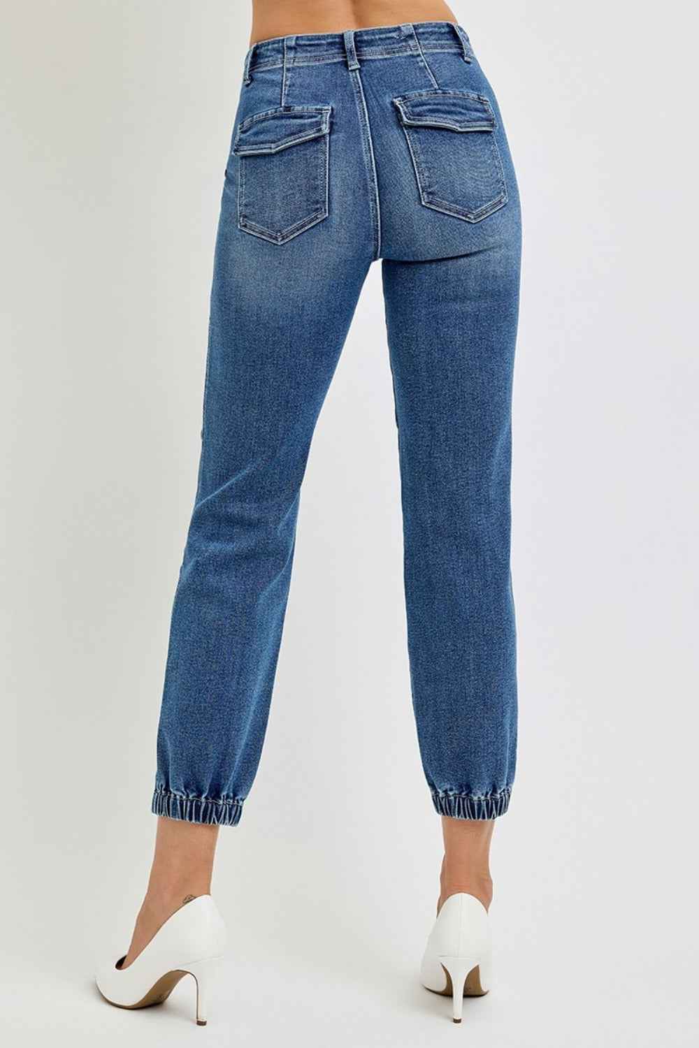 RISEN High Rise Ankle Jeans Women's Jeans - Full Size Denim