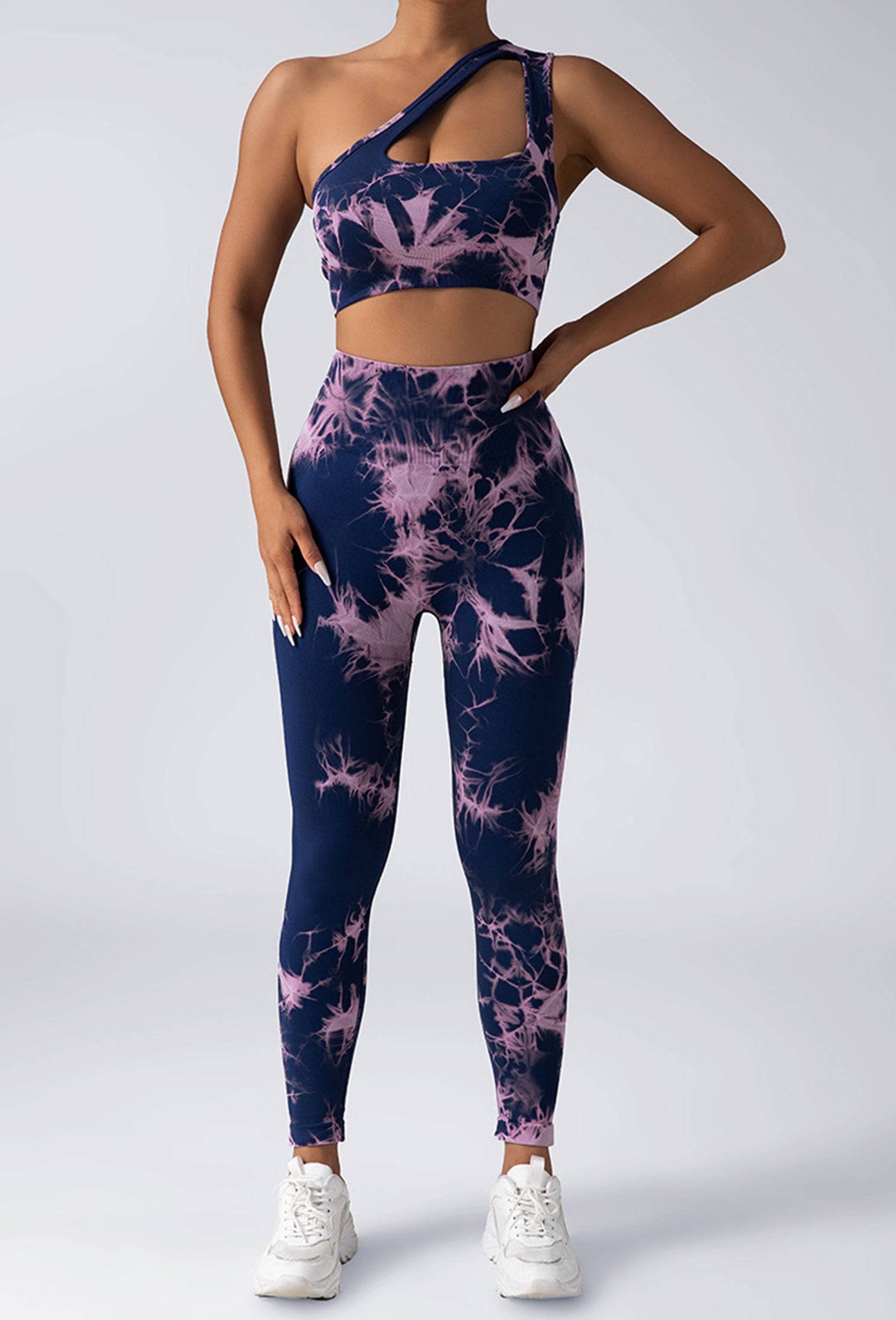 Women Scrunch Workout Leggings Butt Lifting High Waisted Yoga Pants - Seamless Tie Dye Booty Gym Tights
