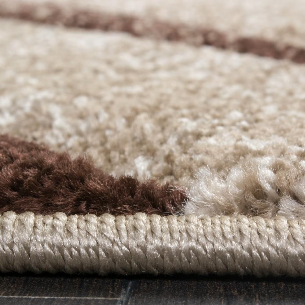 Designer Rug Brilliance Brown Beige Geometric Pattern