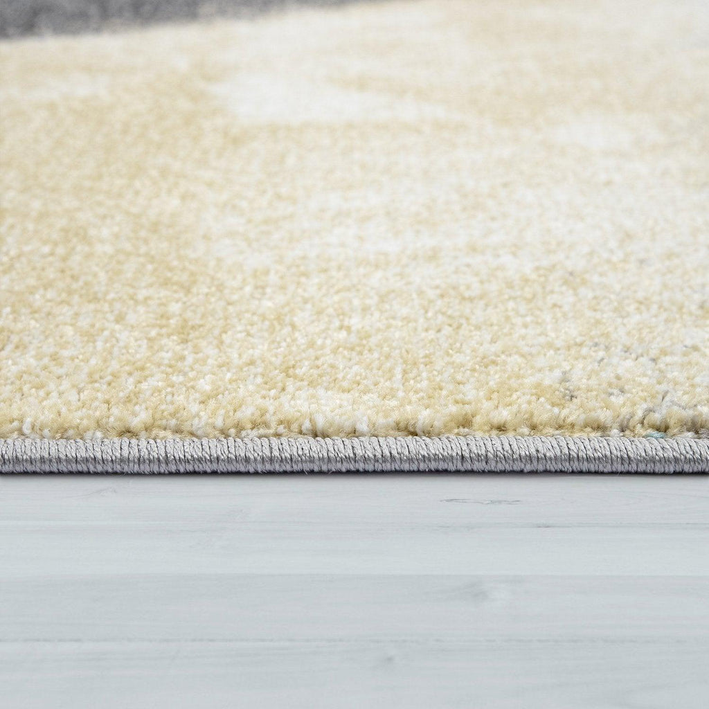 Designer Rug For Living Room, Pastel Colours, Colour Gradients, Abstract In Yellow