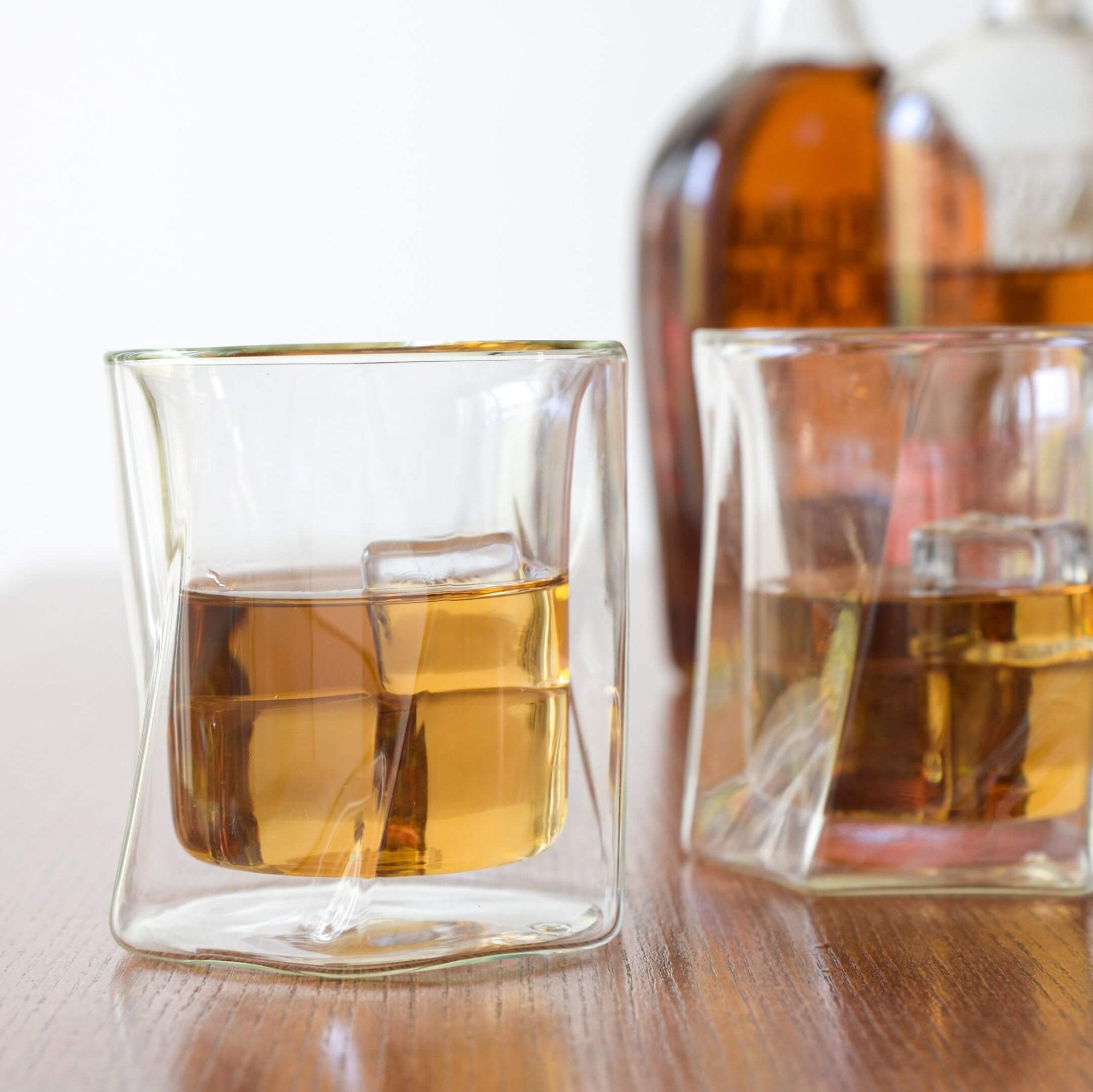Double Wall Hexagon Whiskey Glasses - 10oz