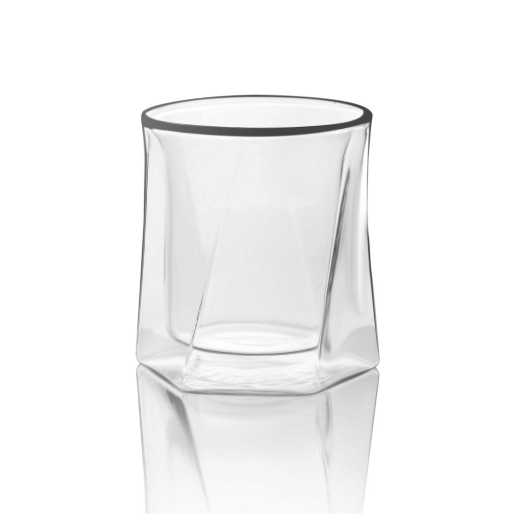 Double Wall Hexagon Whiskey Glasses - 10oz