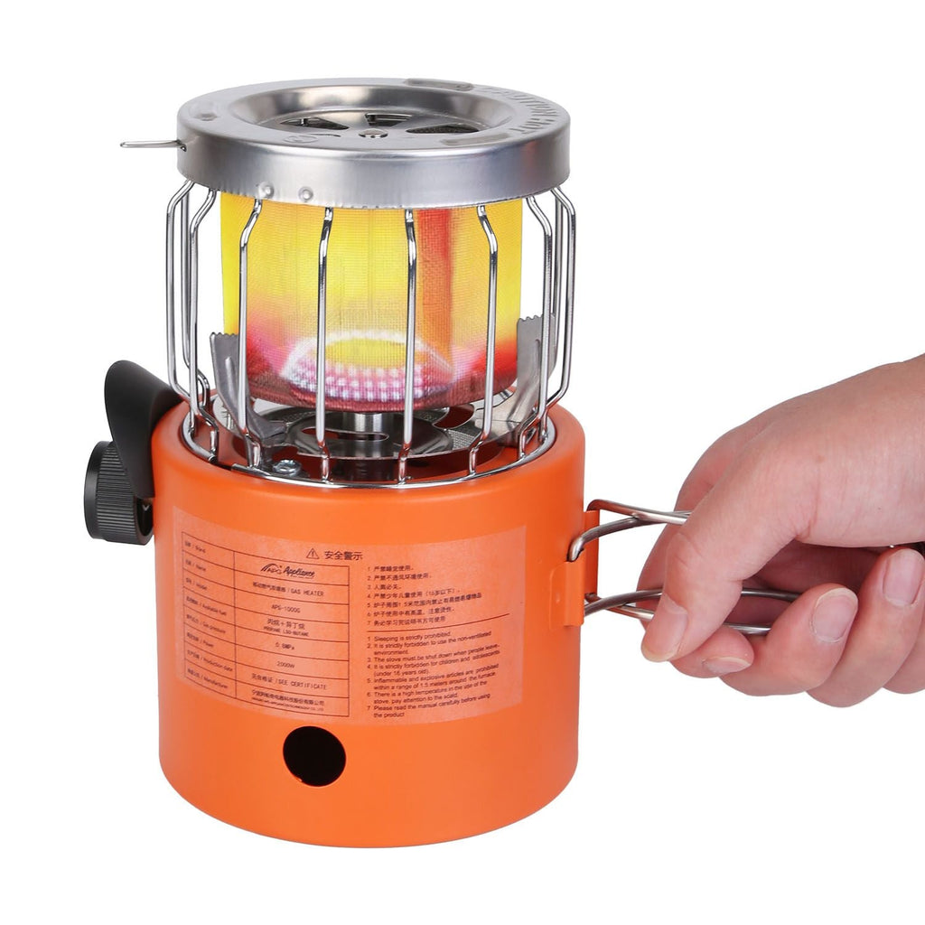 2000W 2-in-1 Gas Tent Heater and Camping Stove