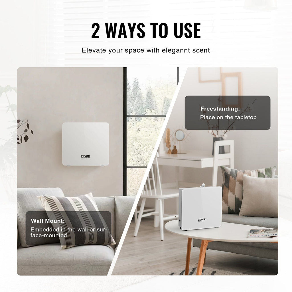 Scent Air Machine for Home, 480ML with Cold Air Technology, Waterless Smart Essential Oil Diffuser, Cover Up to 2500 Sq.Ft for Large Room, Hotel, Spa, Business Office