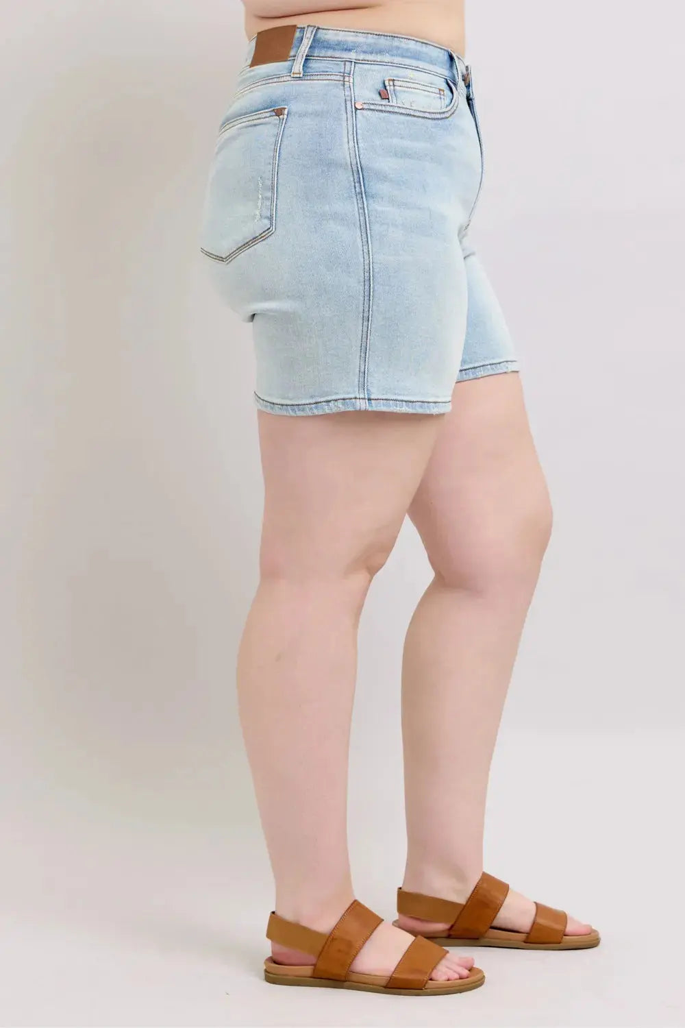 Judy Blue Jeans Plus Size 2 Button Denim Shorts with Pockets
