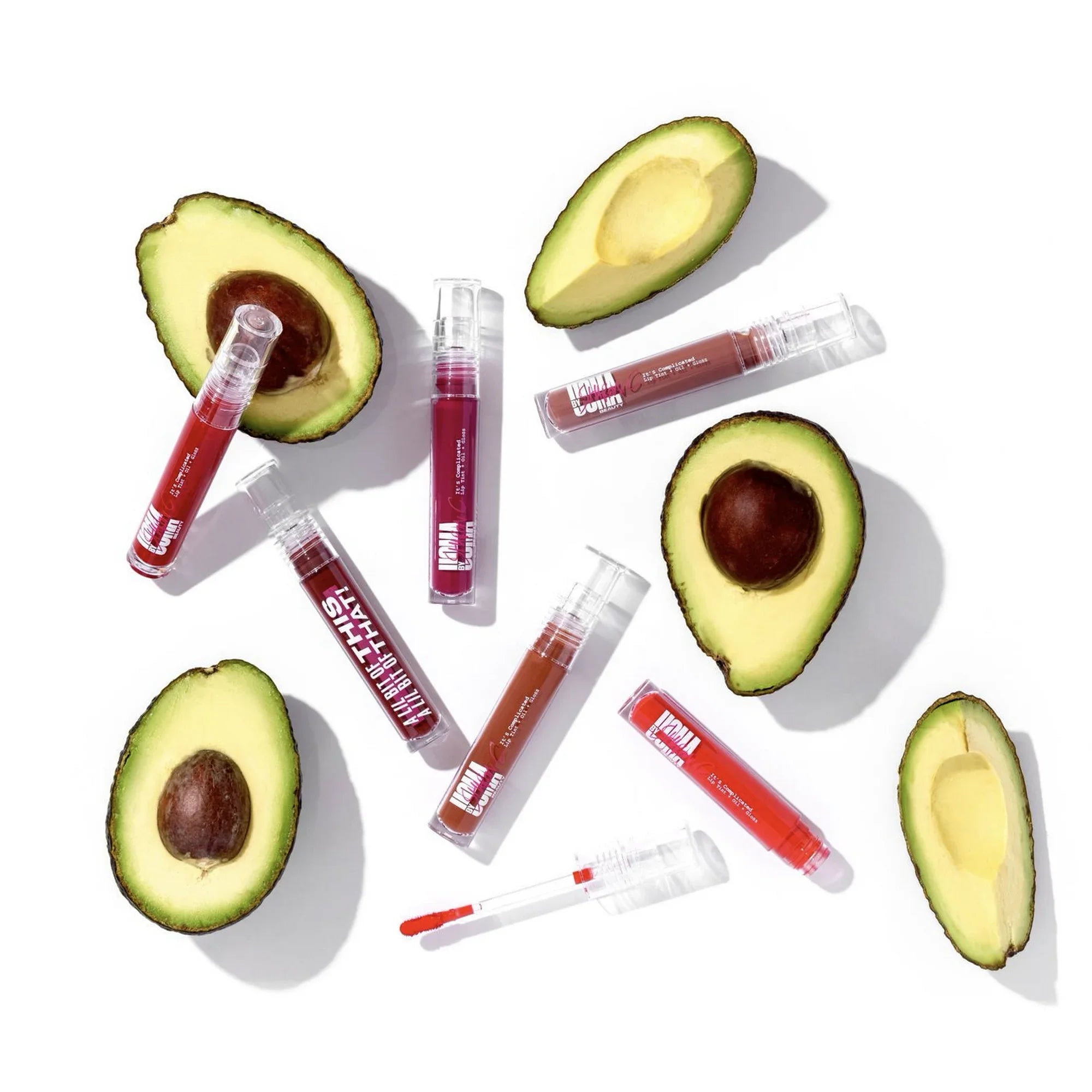 UOMA by Sharon C, It's Complicated Liquid Lip Tint + Oil + Gloss