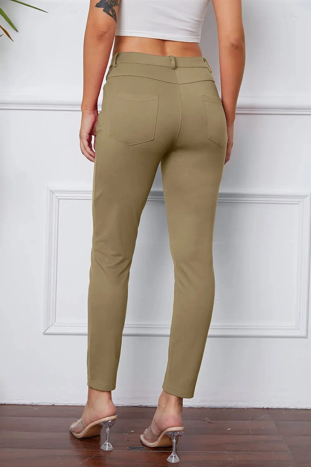 Basic BAE Full Size StretchyStitch High Waist Skinny Pants