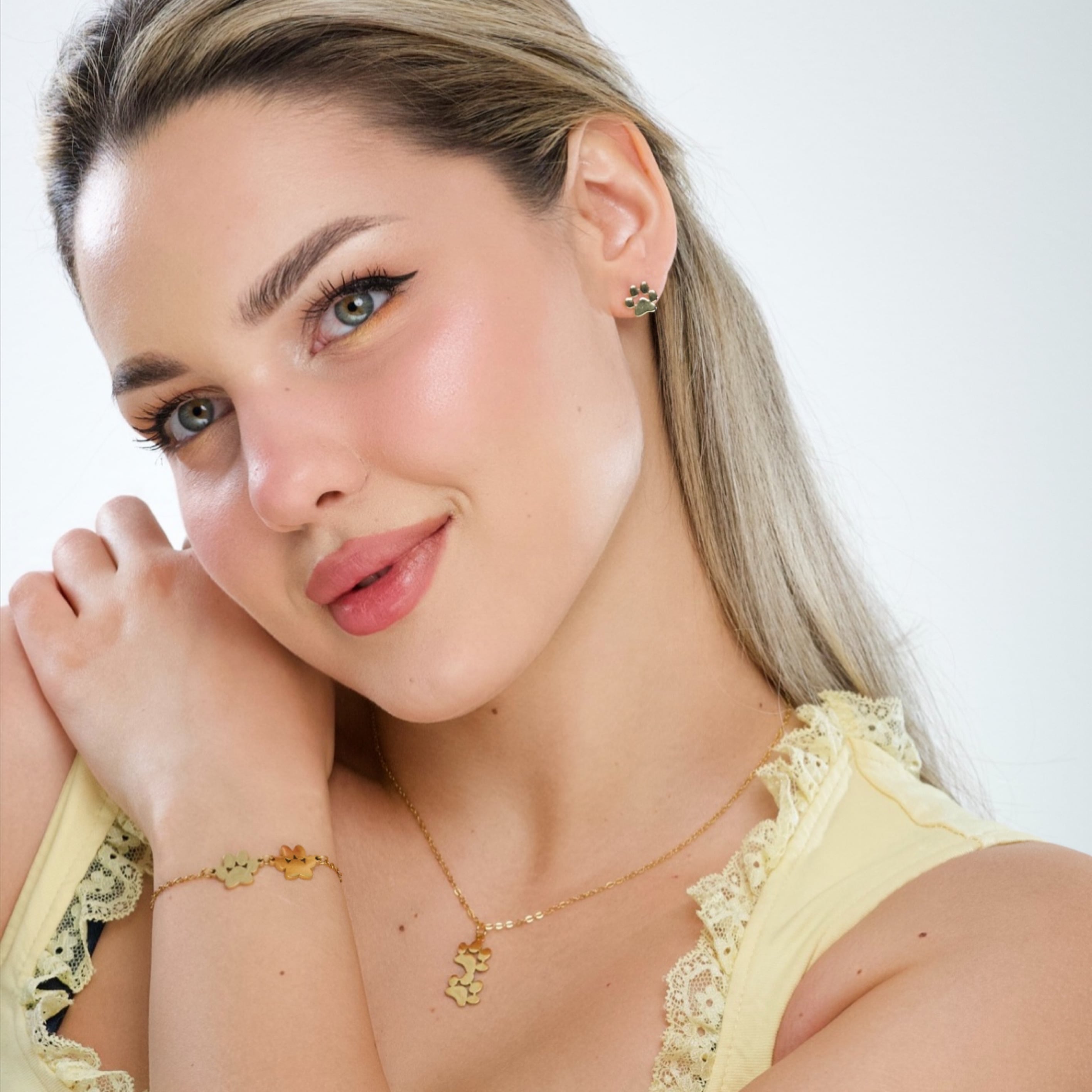 Fureverly Double Paw Print Bracelet