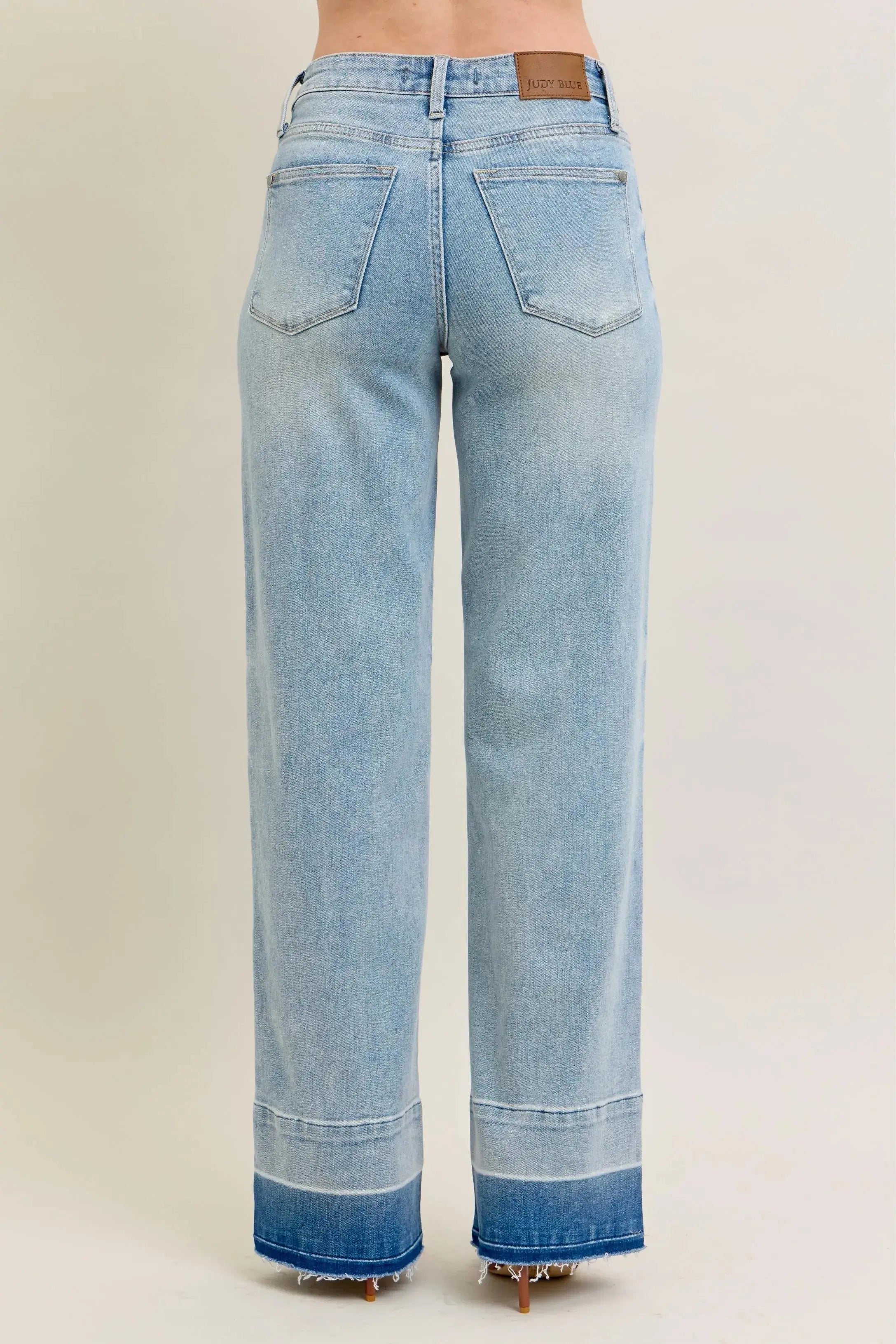 Judy Blue Jeans - Plus Size Mr Release Hem Wide Leg