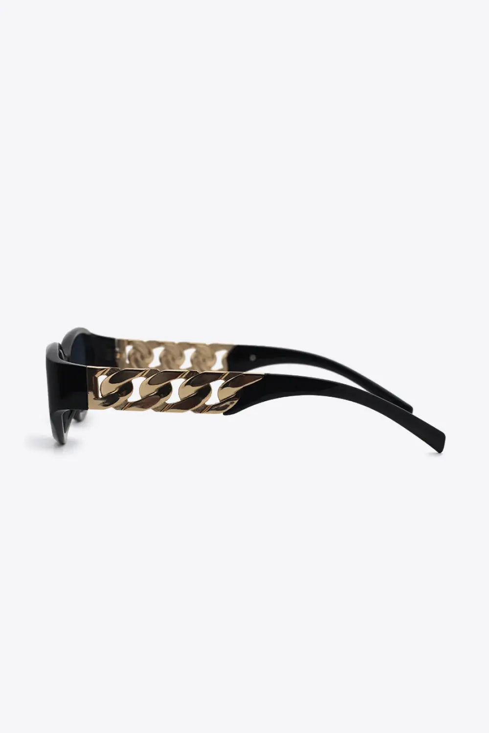 Chain Detail Cat Eye Sunglasses – UV400 Fashion Shades