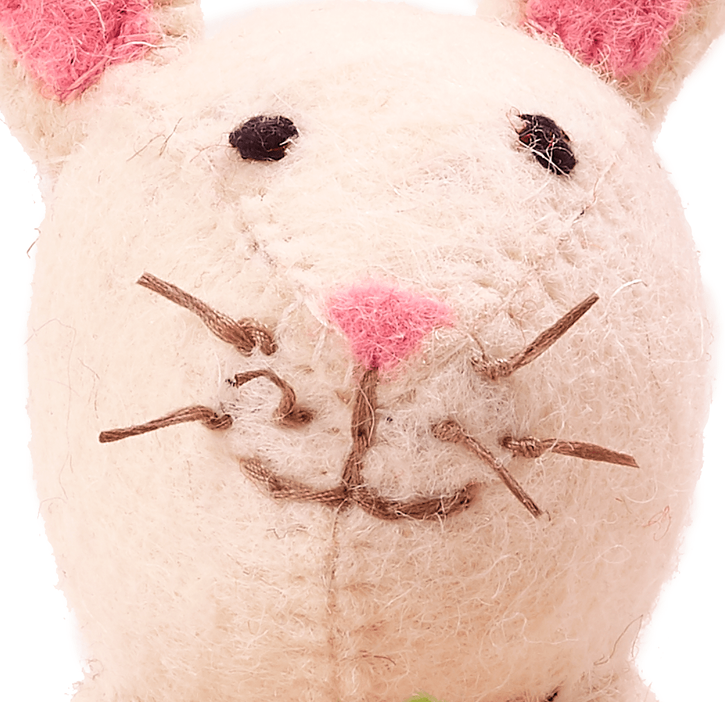 Easter Bunny Hand Felted Wool Arcadia Home