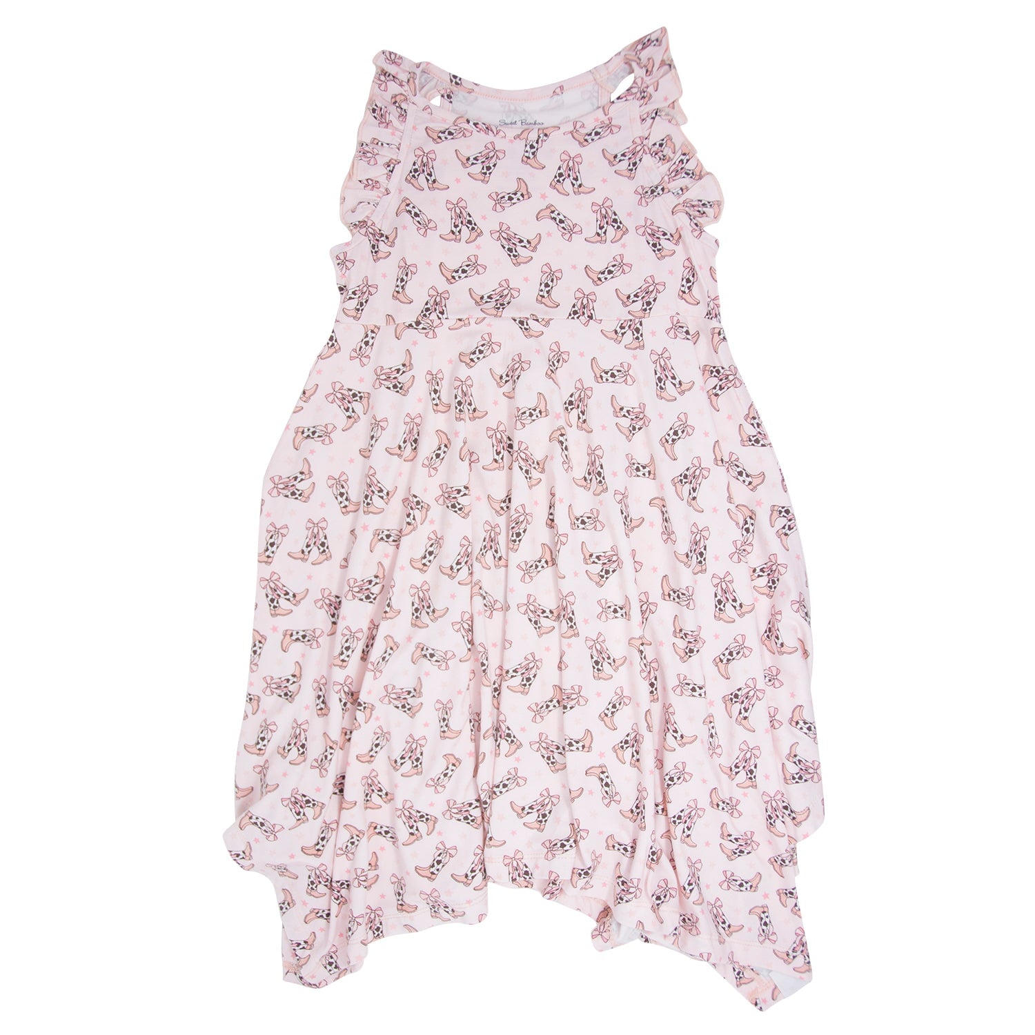 Cowhide Boots Bows Emma's Racerback Dress