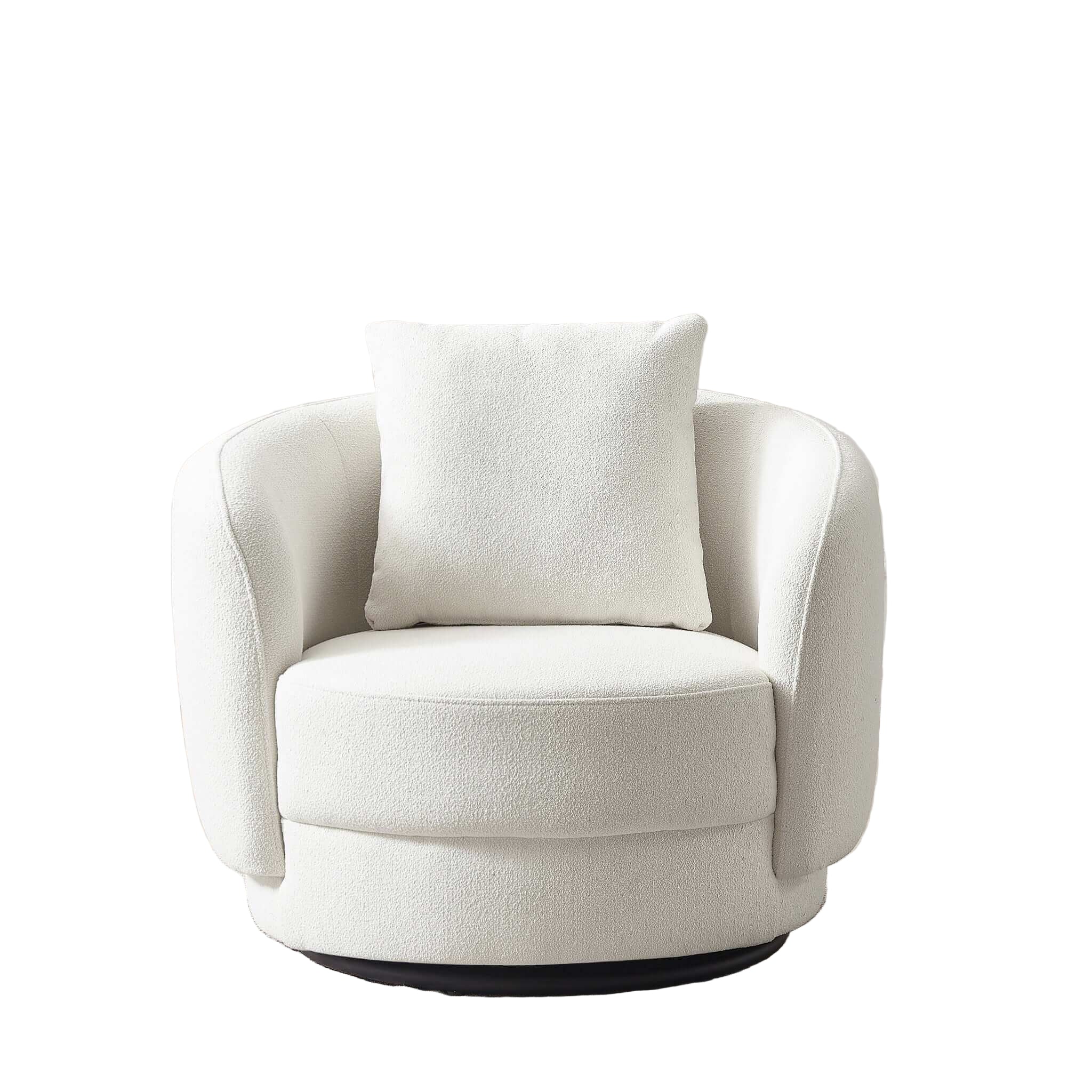 Dylan Beige Boucle Lounge Chair – Luxury Modern Seating – Curated by S