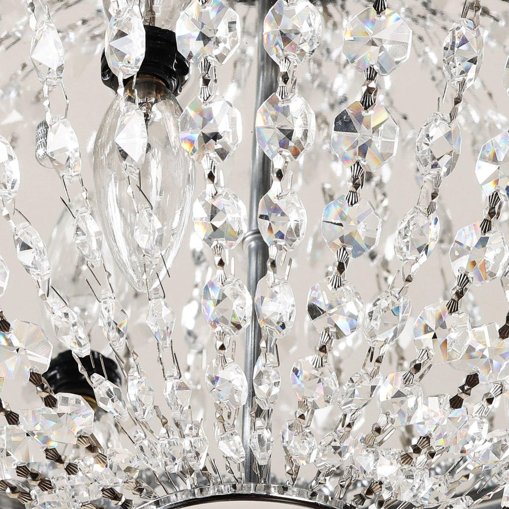 14" Erhard 3-Light Chrome Flush Mount Light