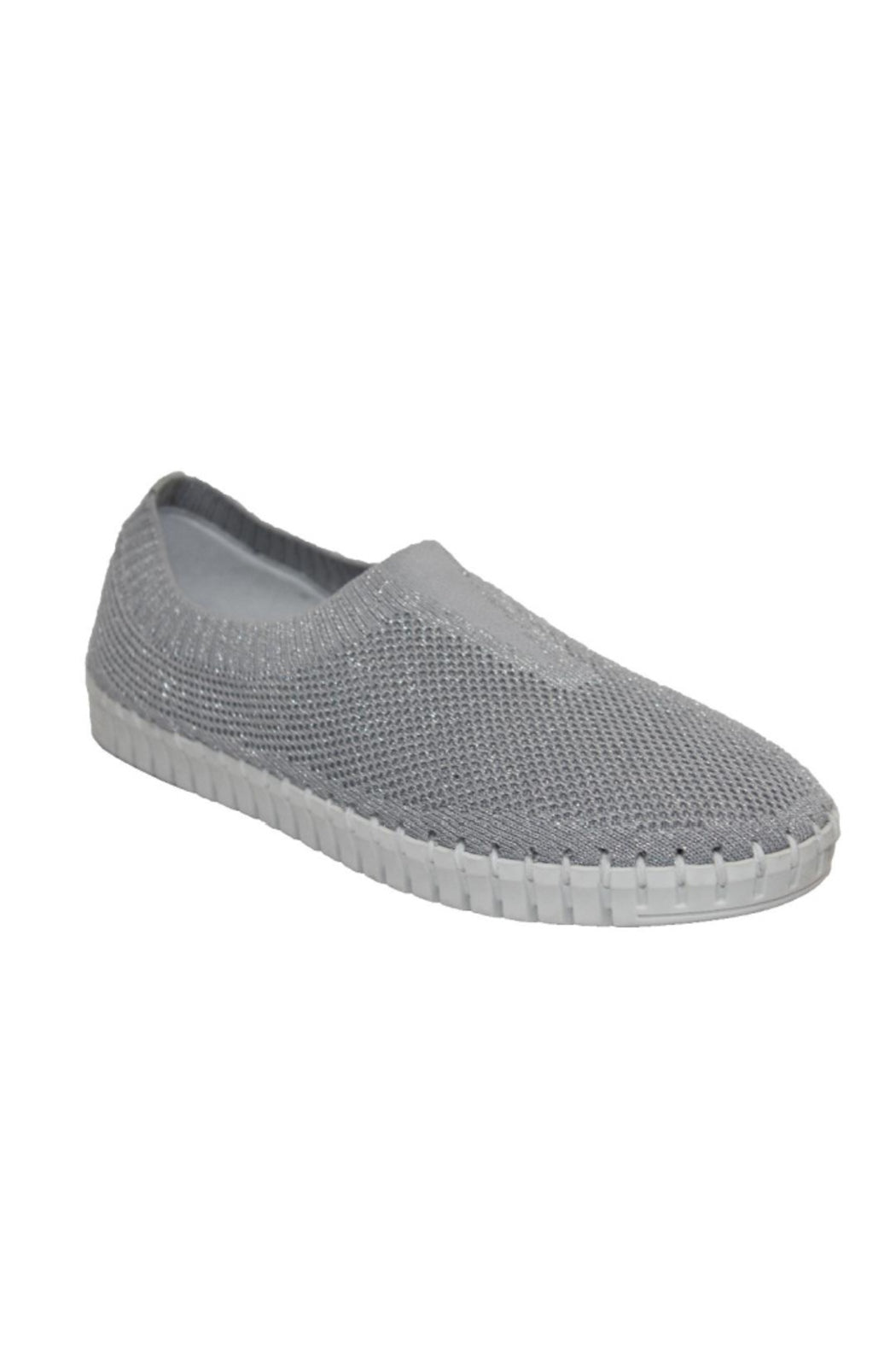 ERIC MICHAEL LUCY SNEAKER IN SILVER