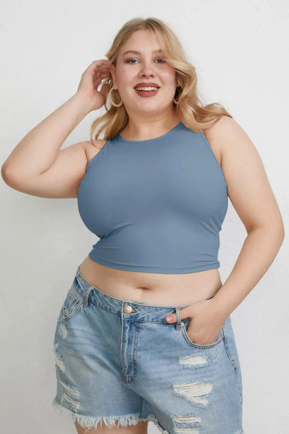 Basic Bae Full Size Round Neck Slim Fit Stretch Tank Top