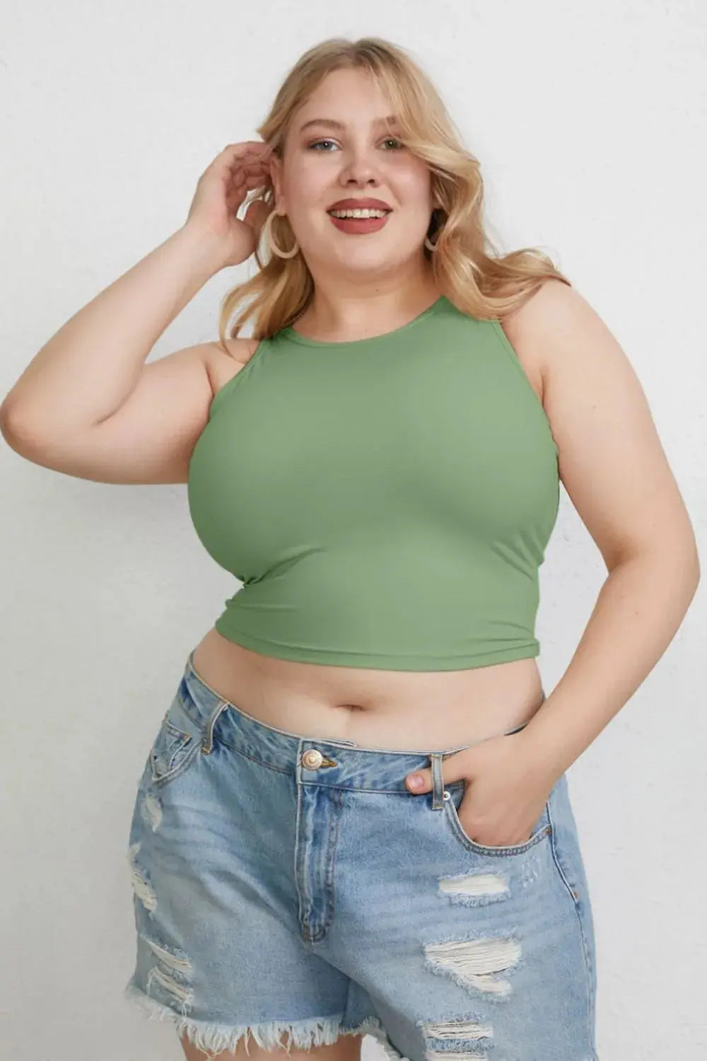 Basic Bae Full Size Round Neck Slim Fit Stretch Tank Top