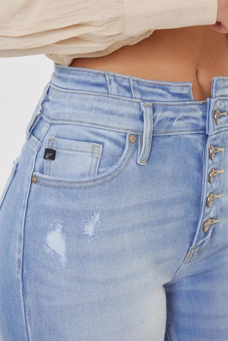Curvy High Rise Kancan Flare Jeans