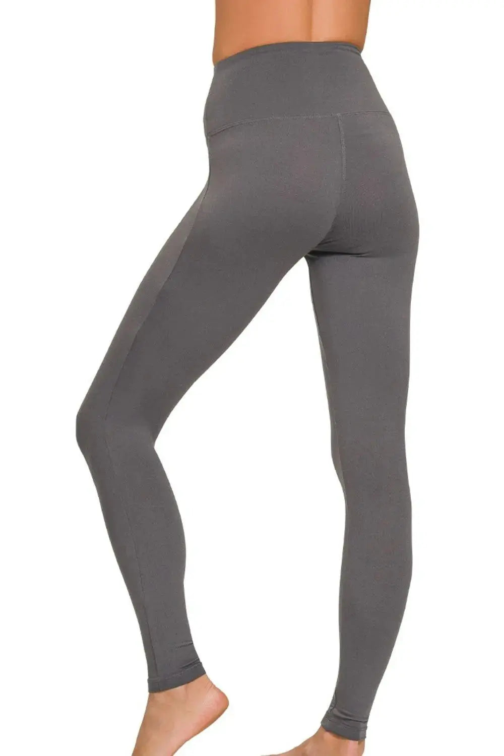 Zenana Premium Wide Waistband Microfiber Leggings