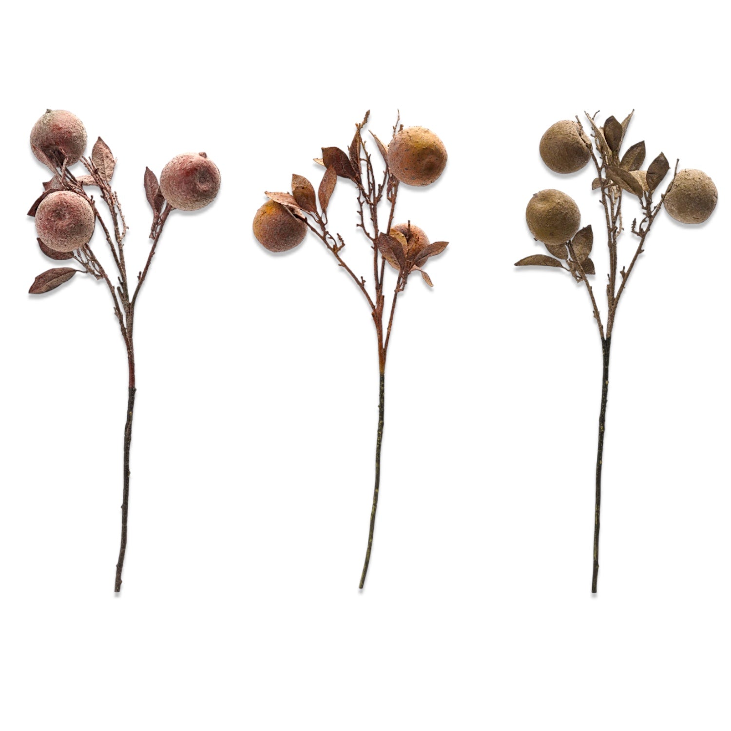 Distressed Faux Crab Apple Stems | 3 Colors