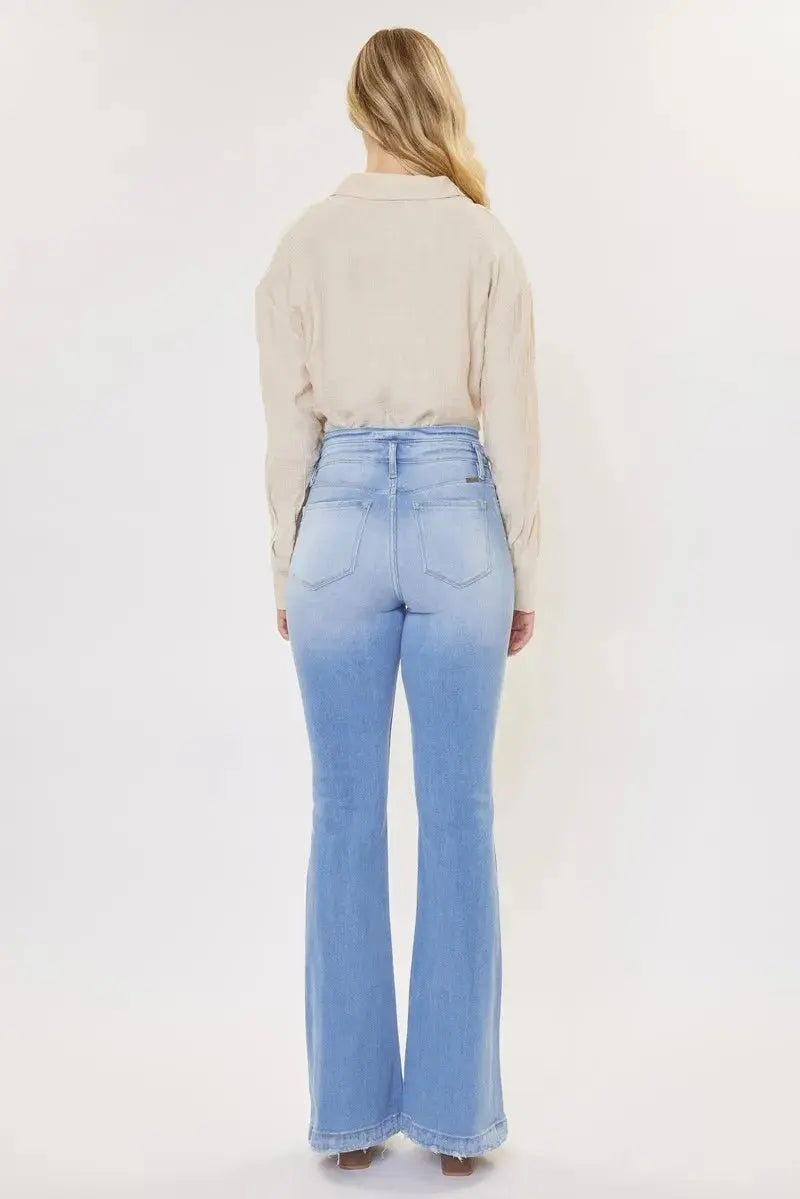 Curvy High Rise Kancan Flare Jeans
