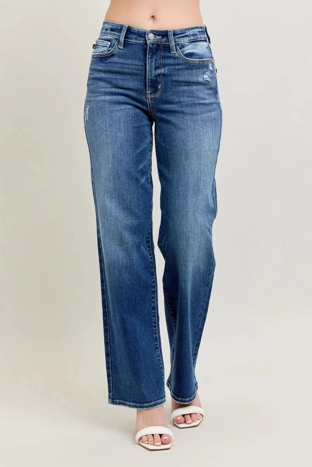 Judy Blue Jeans - Full Size/Plus Size High Waist 90's Straight Leg