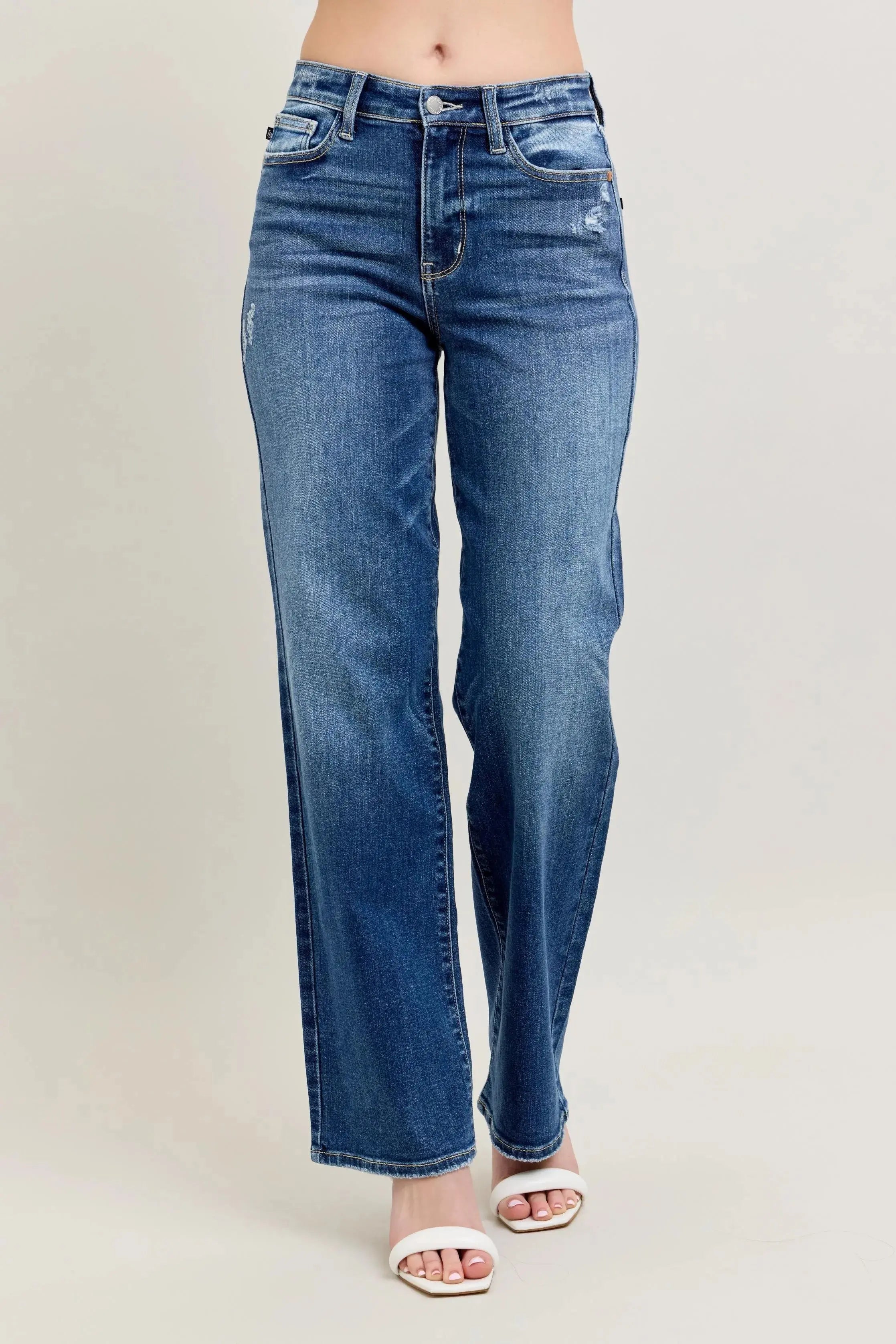 Judy Blue Jeans - Full Size/Plus Size High Waist 90's Straight Leg