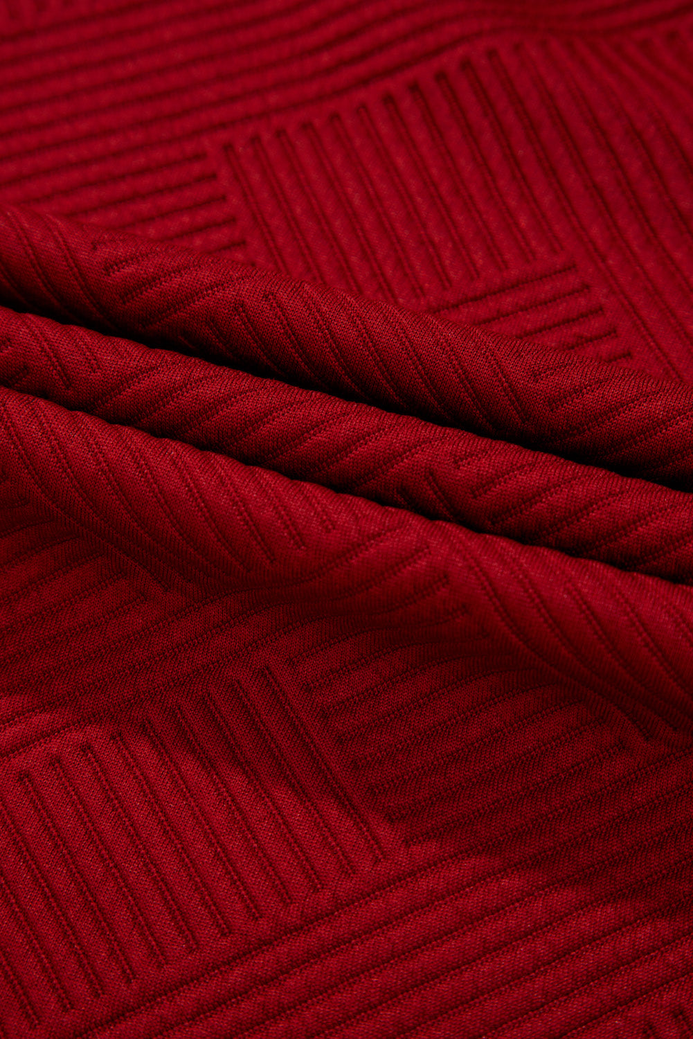 Solid Textured T-Shirt and Drawstring Pants Set