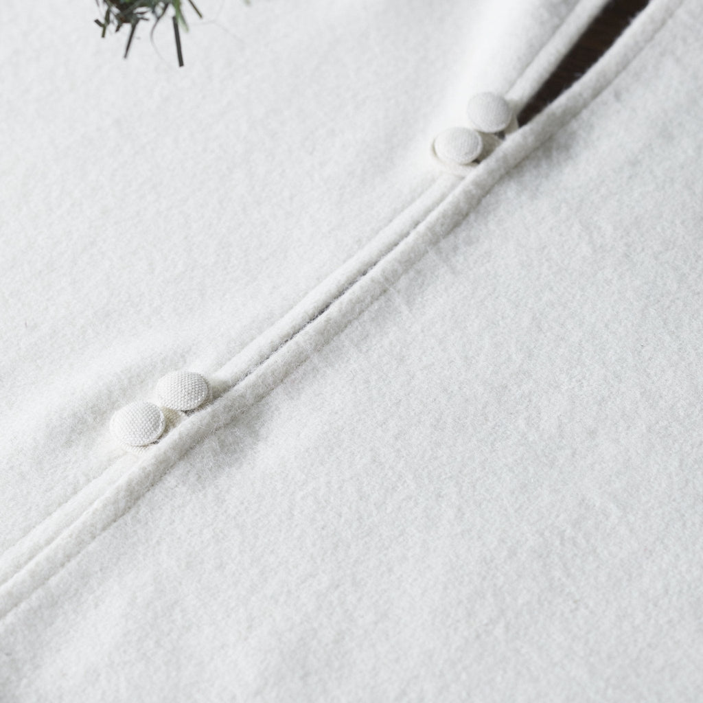 Handmade Flora Christmas Tree Skirt Green Arcadia Home