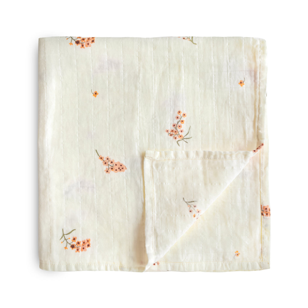 Organic Cotton Muslin Swaddle Blanket