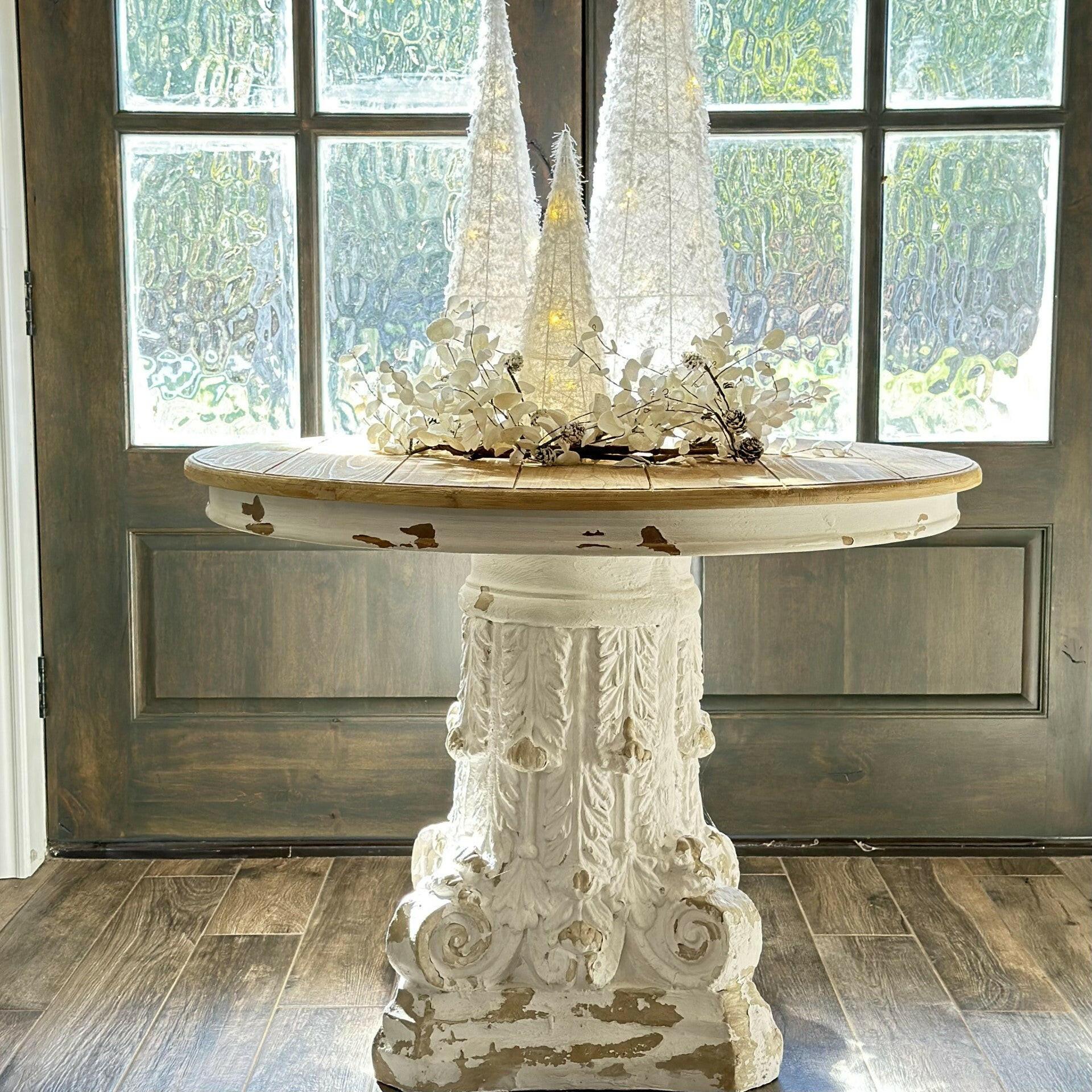 French Country Pedestal Table