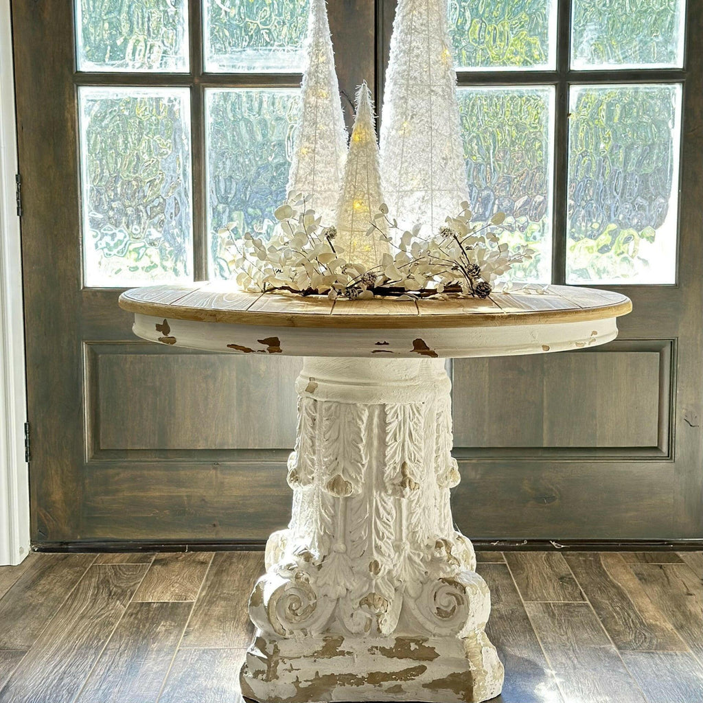French Country Pedestal Table