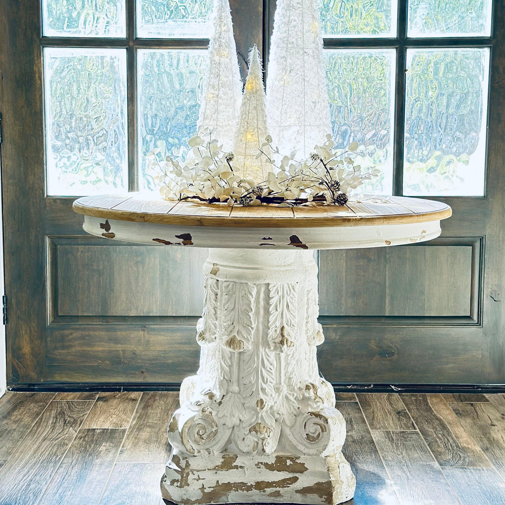 French Country Pedestal Table