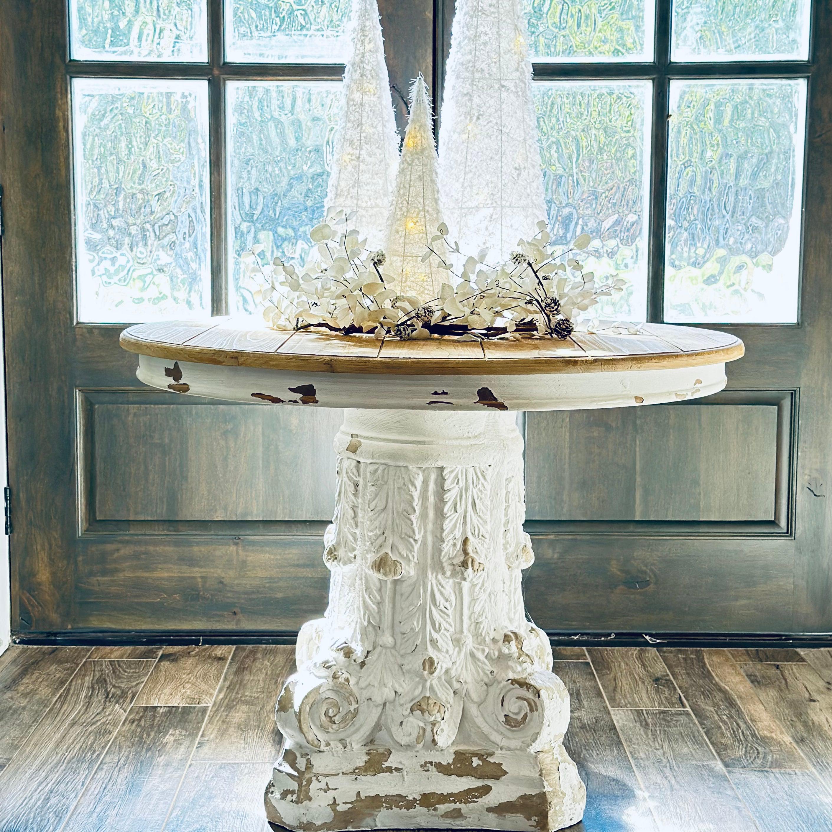 French Country Pedestal Table