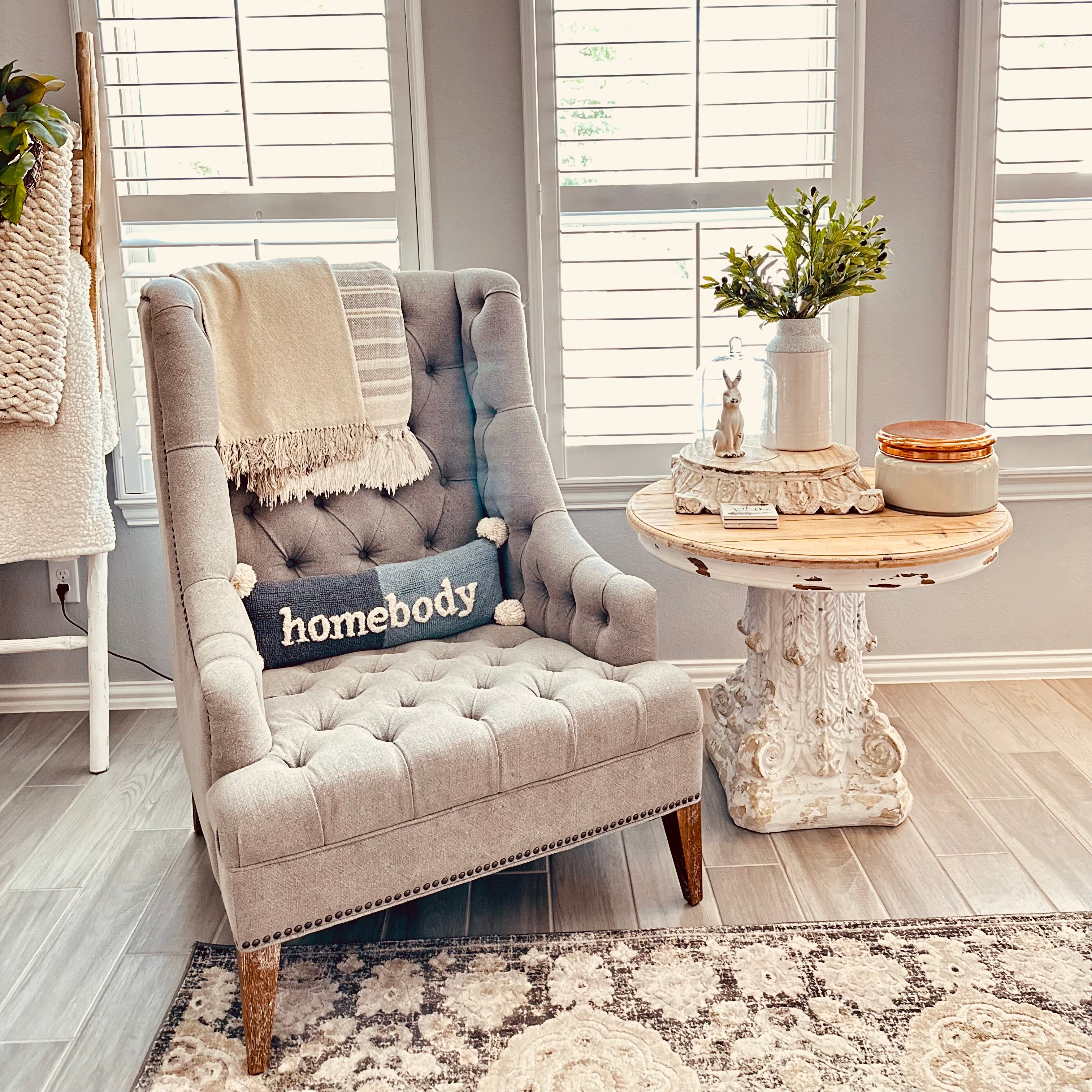 French Country Pedestal Table