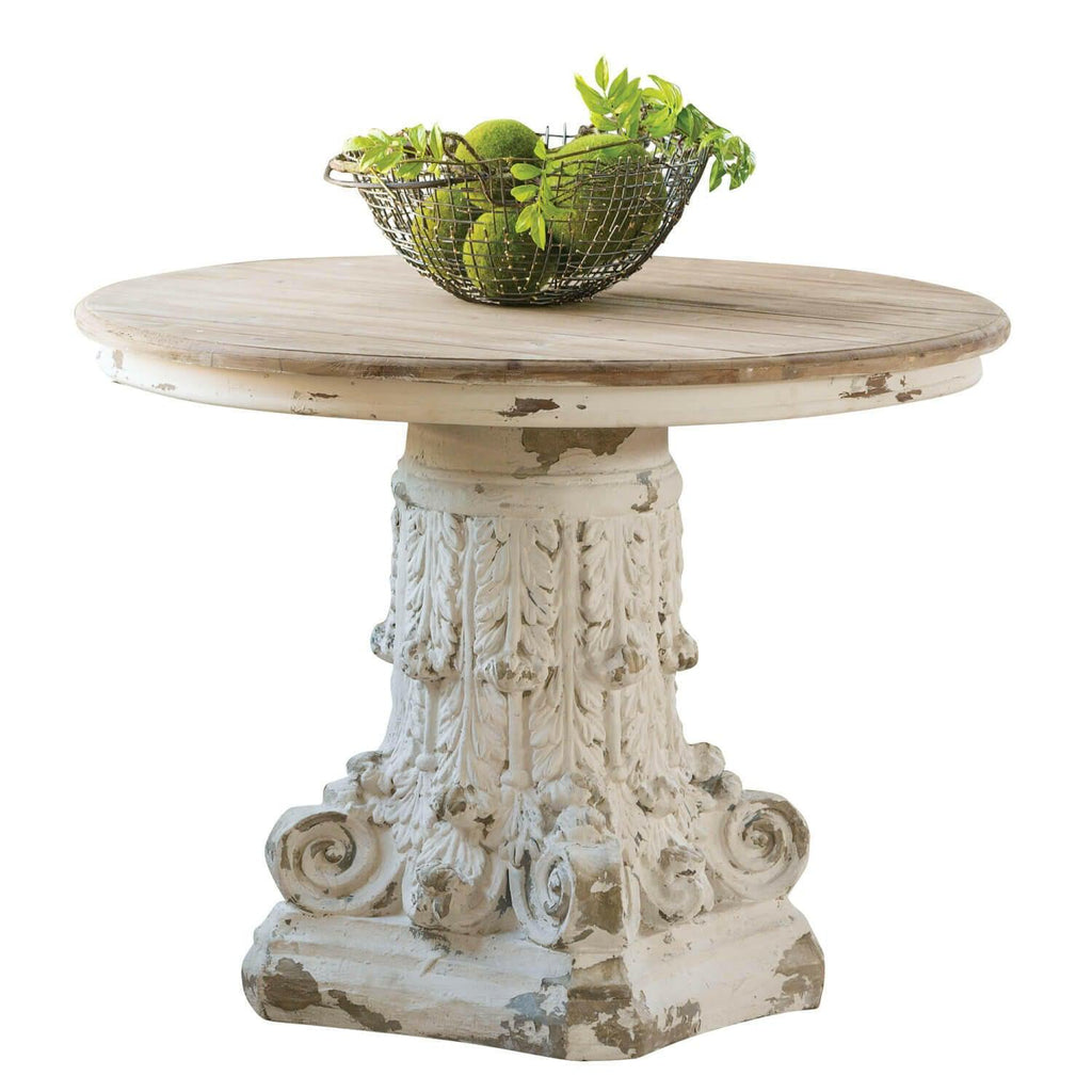 French Country Pedestal Table