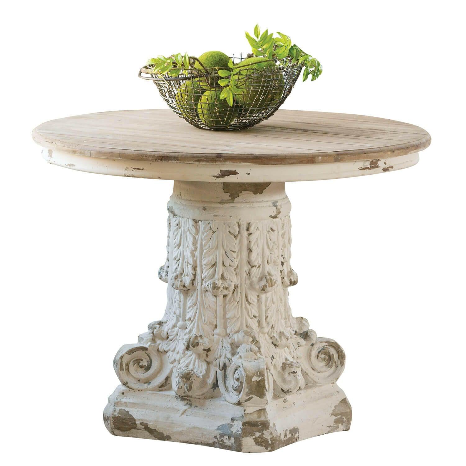 French Country Pedestal Table