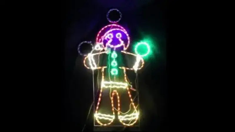 Gingerbread Man Juggling, Animated