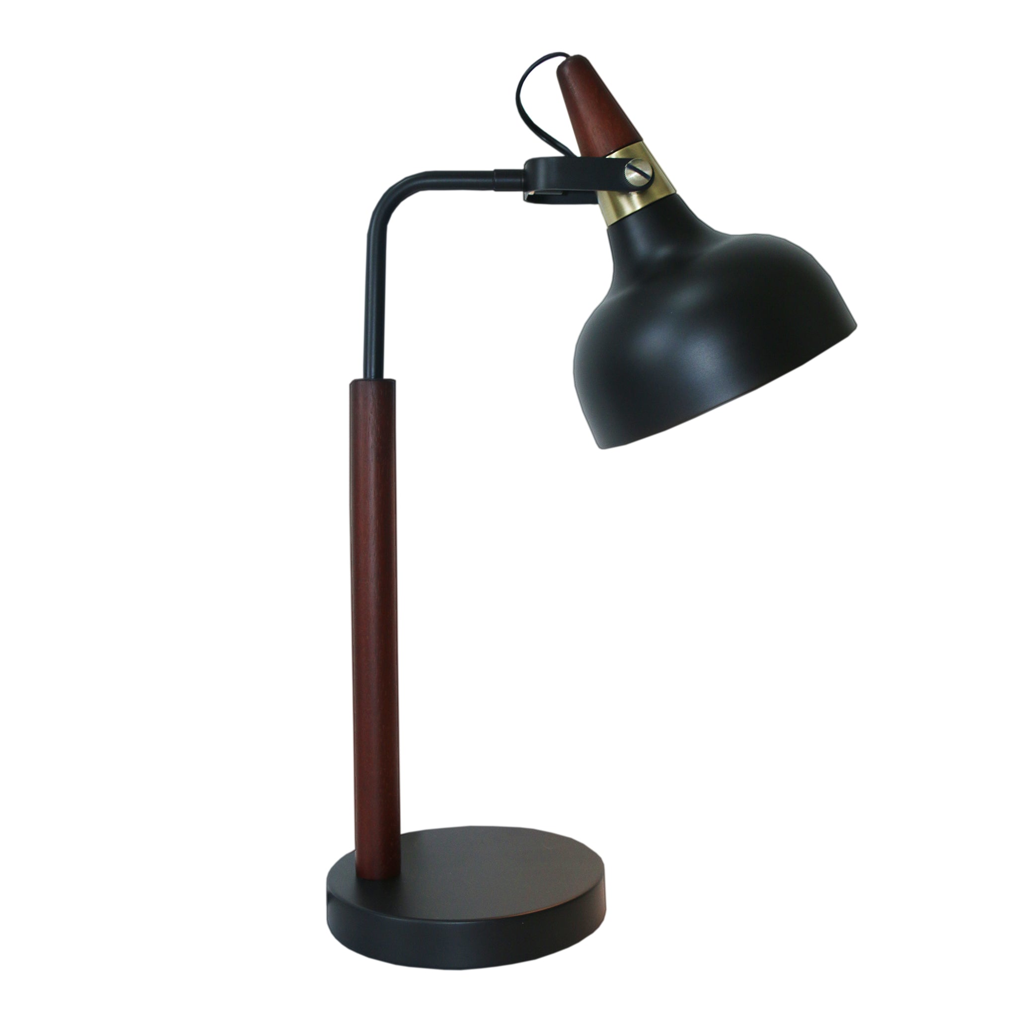 GlowLite Black Table Lamp with Cone Shade – Luxury Lighting – Curated 